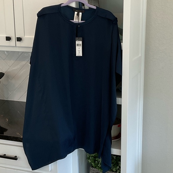 BCBGMaxAzria Navy Midi Dress size M/L NWT - Picture 3 of 12